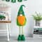 Glitzhome® 40" St. Patrick's Telescoped Fabric Standing Gnome Décor